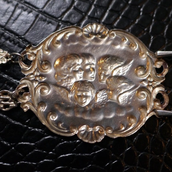 Antique Hallmarked Silver Reynolds Angels Christening Belt, Baptism Belt, Bab… - Picture 7 of 12